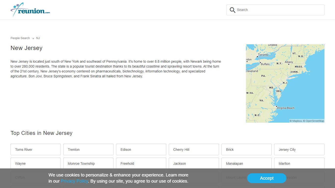 New Jersey People Finder & People Search - Reunion.com